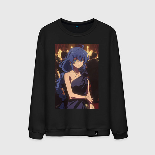 Мужской свитшот Реинкарнация безработного Рокси Мигурдия в платье / Черный – фото 1