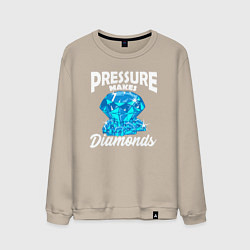 Мужской свитшот Pressure makes diamonds