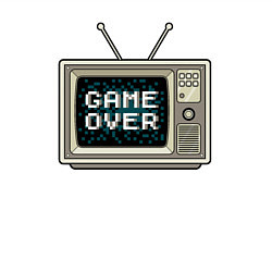 Свитшот хлопковый мужской Game over tv, цвет: белый — фото 2