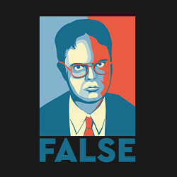 Свитшот хлопковый мужской Dwight false - офис, цвет: черный — фото 2