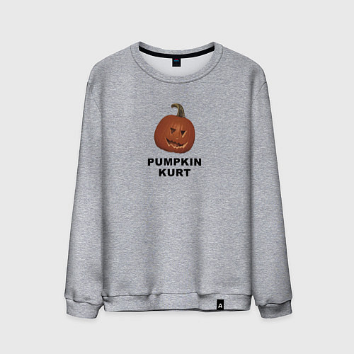 Мужской свитшот Pumpkin Kurt - the office / Меланж – фото 1