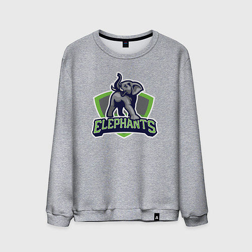Мужской свитшот Elephants / Меланж – фото 1