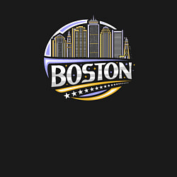 Свитшот хлопковый мужской Boston - USA, цвет: черный — фото 2