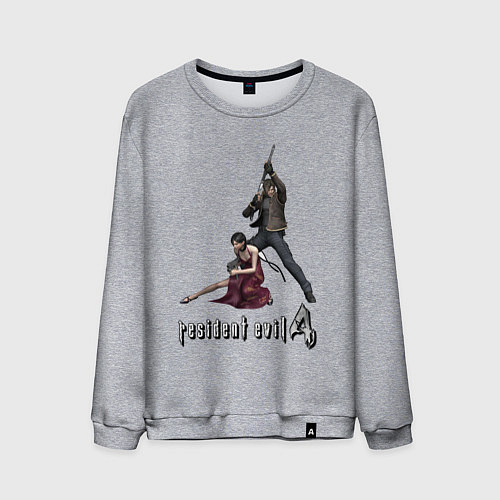 Мужской свитшот Ада и Леон RE4 / Меланж – фото 1