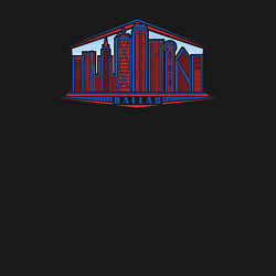 Свитшот хлопковый мужской Dallas city, цвет: черный — фото 2