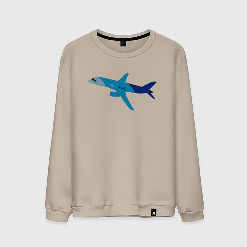 Мужской свитшот Superjet-100 синий / Миндальный – фото 1