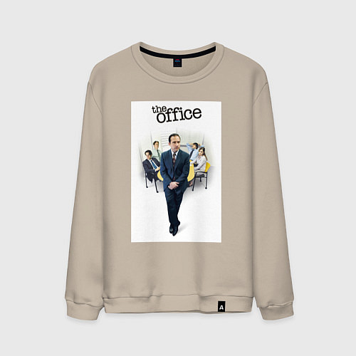 Мужской свитшот The office characters / Миндальный – фото 1