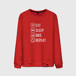 Мужской свитшот Eat sleep bike repeat