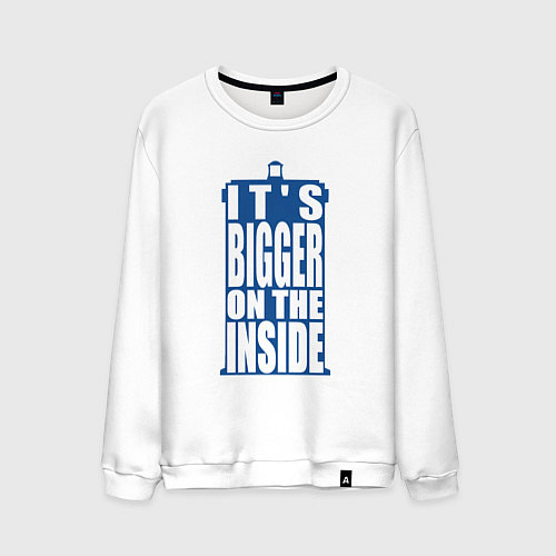 Мужской свитшот Its bigger on the inside / Белый – фото 1