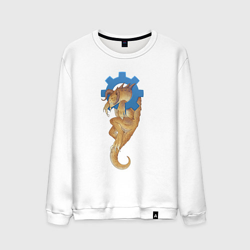 Мужской свитшот Коготь смерти / Белый – фото 1
