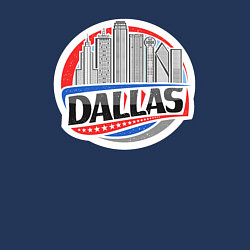 Свитшот хлопковый мужской Dallas - USA, цвет: тёмно-синий — фото 2