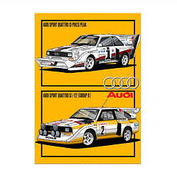 Свитшот хлопковый мужской Audi гоночные, цвет: белый — фото 2