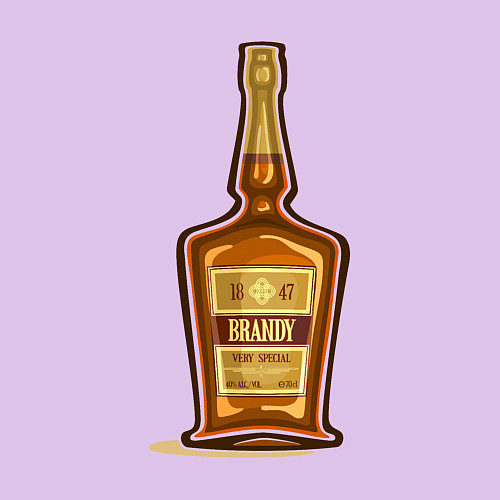 Мужской свитшот Brandy bottle / Лаванда – фото 3