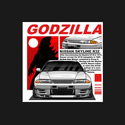 Свитшот хлопковый мужской Nissan Skyline, цвет: черный — фото 2