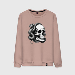 Мужской свитшот Змея и череп