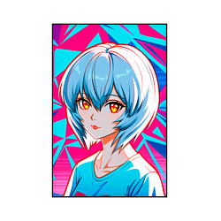 Свитшот хлопковый мужской Аянами Рей аниме девушка с короткими волосами, цвет: белый — фото 2