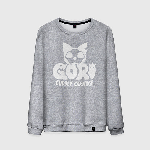 Мужской свитшот Goro cuddly carnage logo / Меланж – фото 1