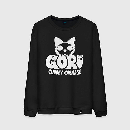 Мужской свитшот Goro cuddly carnage logo / Черный – фото 1