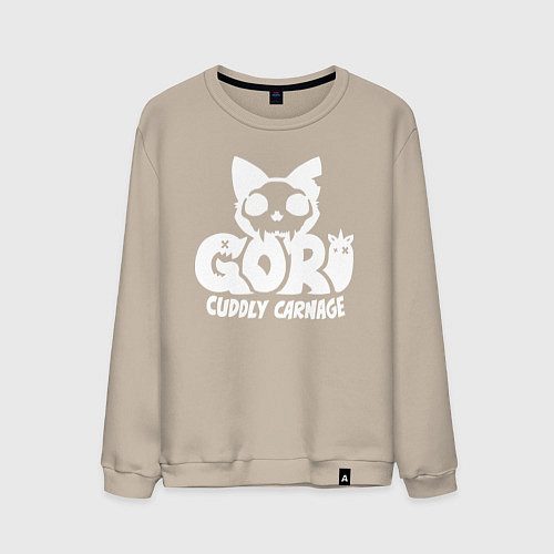 Мужской свитшот Goro cuddly carnage logo / Миндальный – фото 1