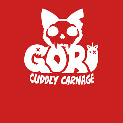 Свитшот хлопковый мужской Goro cuddly carnage logo, цвет: красный — фото 2