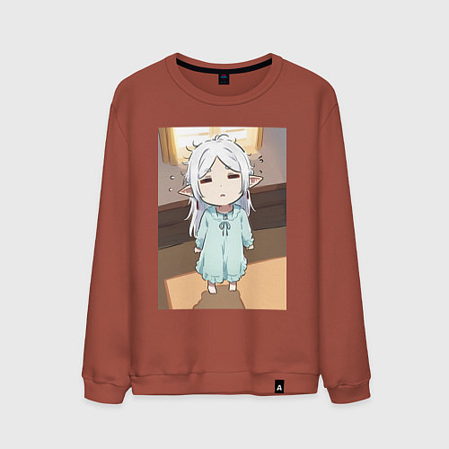 Мужской свитшот Фрирен ребенок / Кирпичный – фото 1
