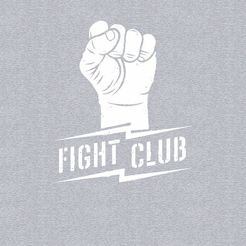 Мужской свитшот Клуб бойцов / Меланж – фото 3