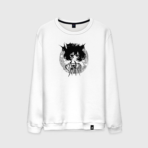 Мужской свитшот Между светом и тьмой / Белый – фото 1