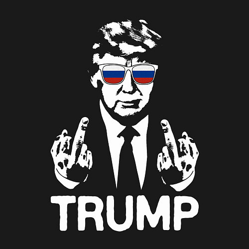 Мужской свитшот Трамп наш / Черный – фото 3