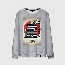 Свитшот хлопковый мужской Toyota Sprinter, цвет: меланж