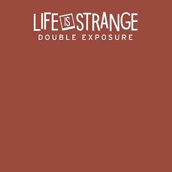 Свитшот хлопковый мужской Life is strange double exposure logotypе, цвет: кирпичный — фото 2