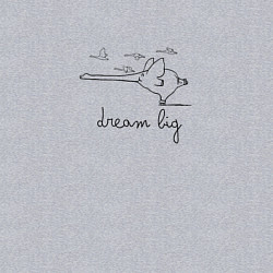 Свитшот хлопковый мужской Мечтай о большем, цвет: меланж — фото 2