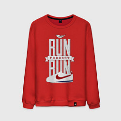 Свитшот хлопковый мужской Forrest Gump - run Forrest run, цвет: красный