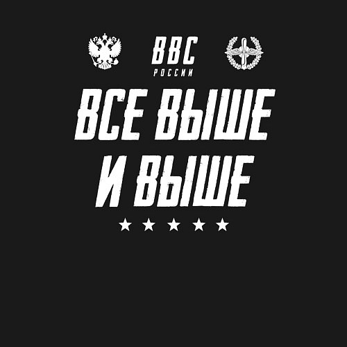 Мужской свитшот Девиз ВВС ВФ / Черный – фото 3