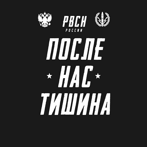 Мужской свитшот Девиз РВСН РФ / Черный – фото 3