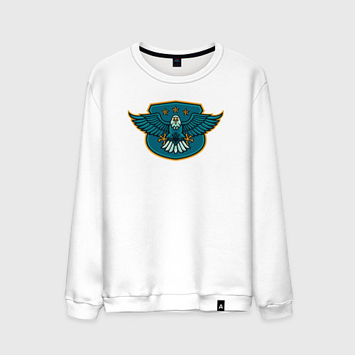 Мужской свитшот Eagle stars / Белый – фото 1