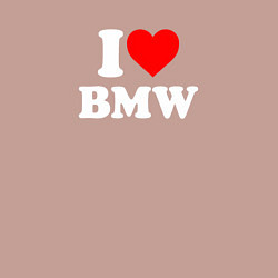 Свитшот хлопковый мужской I love my BMW, цвет: пыльно-розовый — фото 2