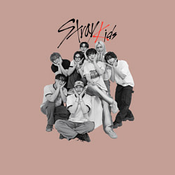 Свитшот хлопковый мужской Stray Kids 6th Anniversary, цвет: пыльно-розовый — фото 2