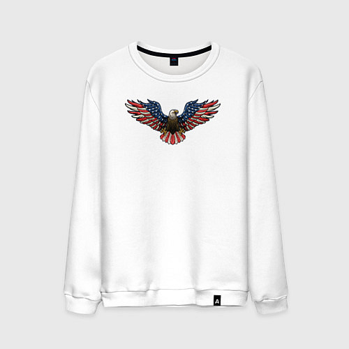 Мужской свитшот USA eagle / Белый – фото 1