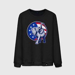 Мужской свитшот USA elephant