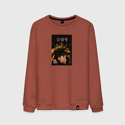 Свитшот хлопковый мужской Техен the one, цвет: кирпичный