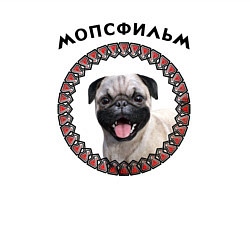 Свитшот хлопковый мужской Мопсфильм, цвет: белый — фото 2