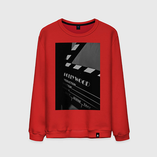 Мужской свитшот Режиссёрская хлопушка / Красный – фото 1