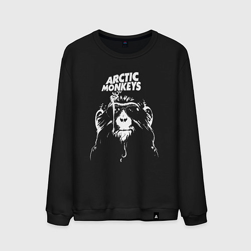 Мужской свитшот Arctic monkeys group / Черный – фото 1