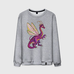 Свитшот хлопковый мужской HOMM3 Faerie Dragon, цвет: меланж