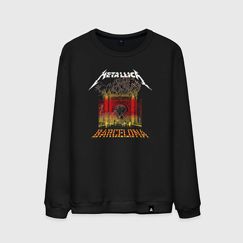 Мужской свитшот Metallica Barcelona / Черный – фото 1