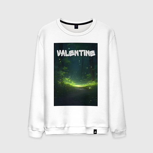 Мужской свитшот Valentine / Белый – фото 1