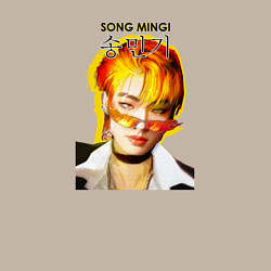 Свитшот хлопковый мужской Song Mingi Ateez, цвет: миндальный — фото 2