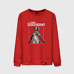 Свитшот хлопковый мужской The First Descendant - Armor, цвет: красный