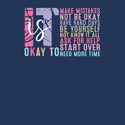 Свитшот хлопковый мужской Мотивационные фразы на английском, цвет: тёмно-синий — фото 2