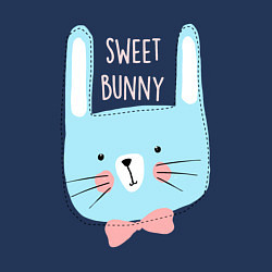 Свитшот хлопковый мужской Sweet bunny, цвет: тёмно-синий — фото 2